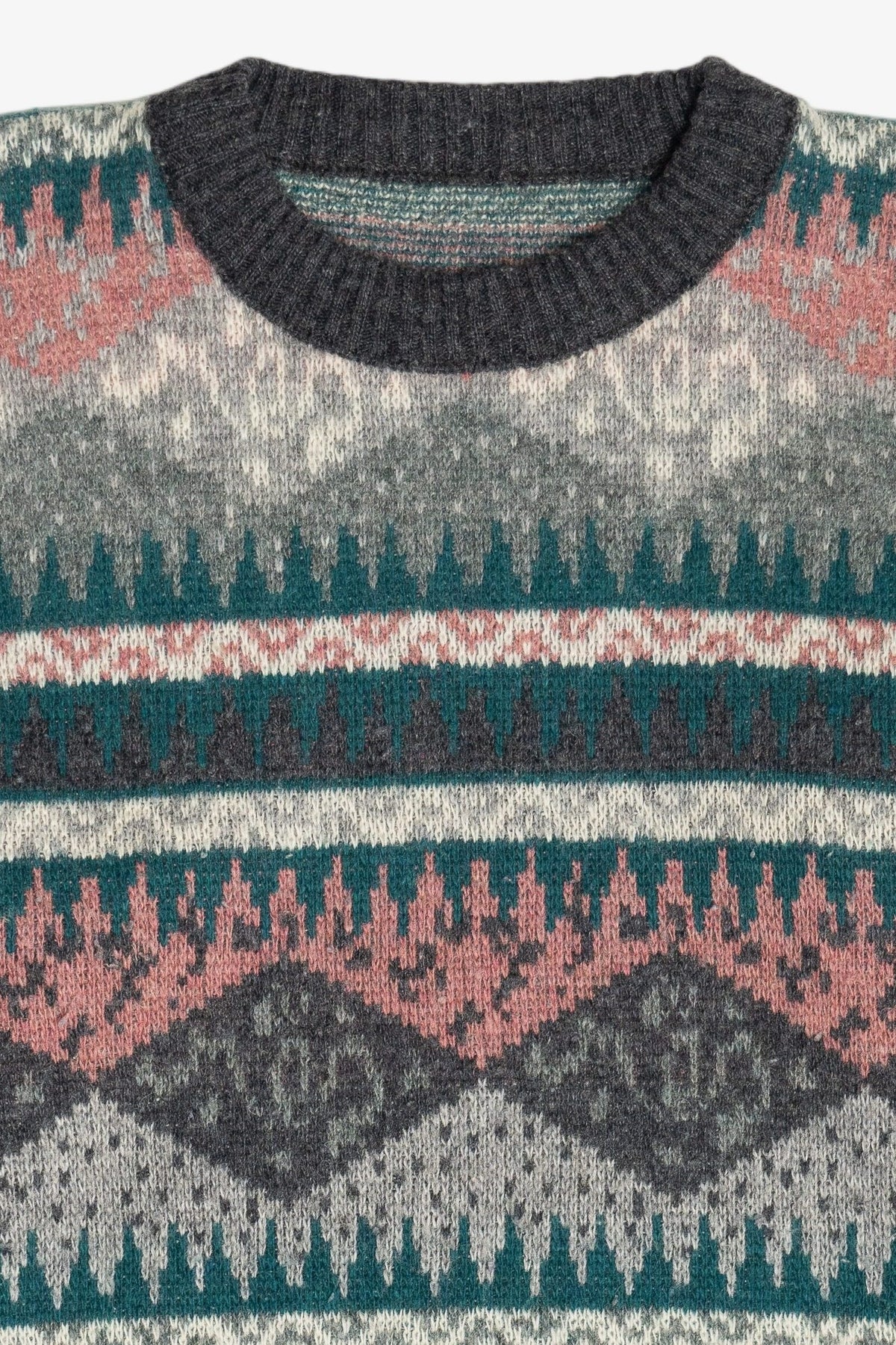 Vintage Fair Isle Wool Blend Sweater (1980s)
