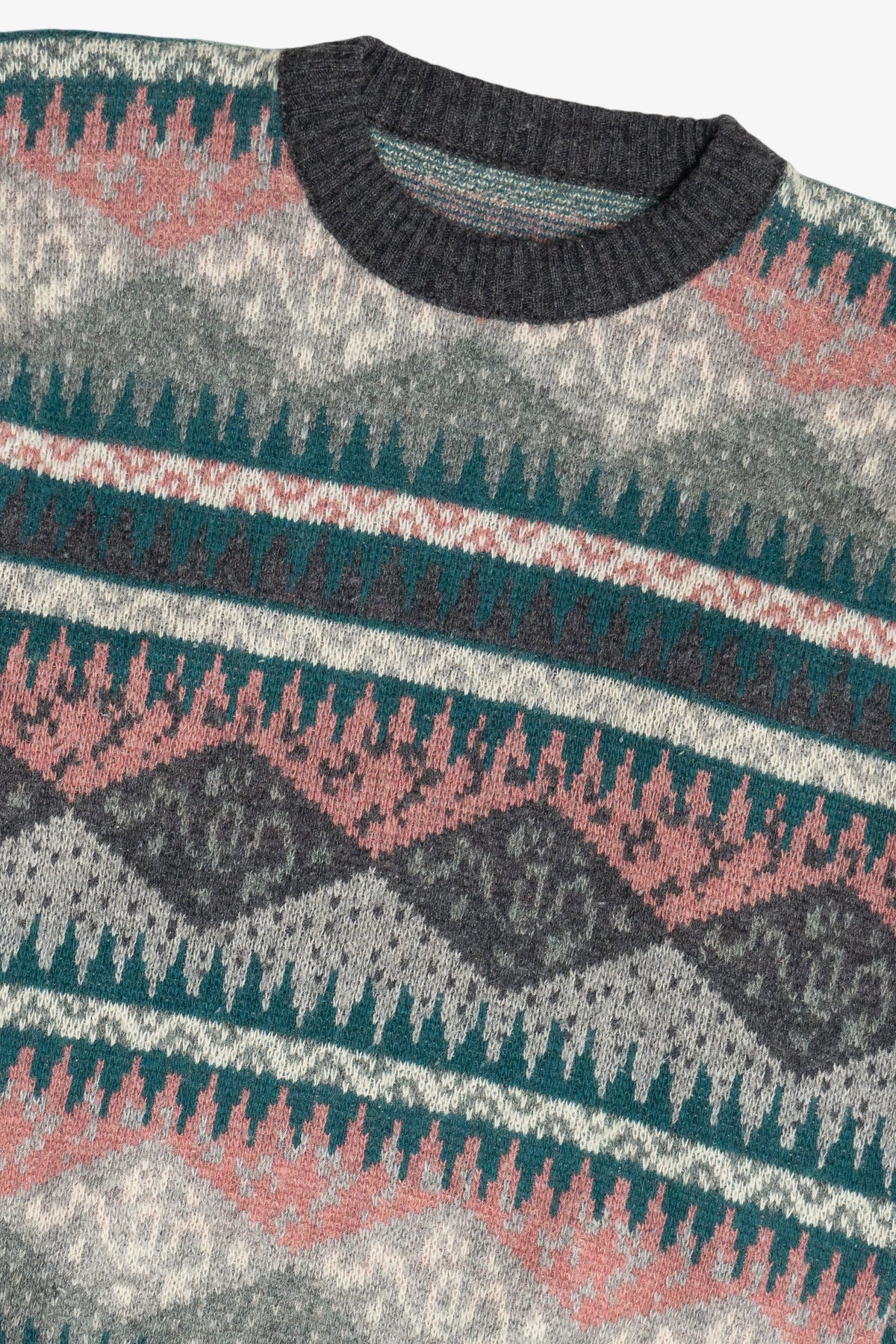 Vintage Fair Isle Wool Blend Sweater (1980s)