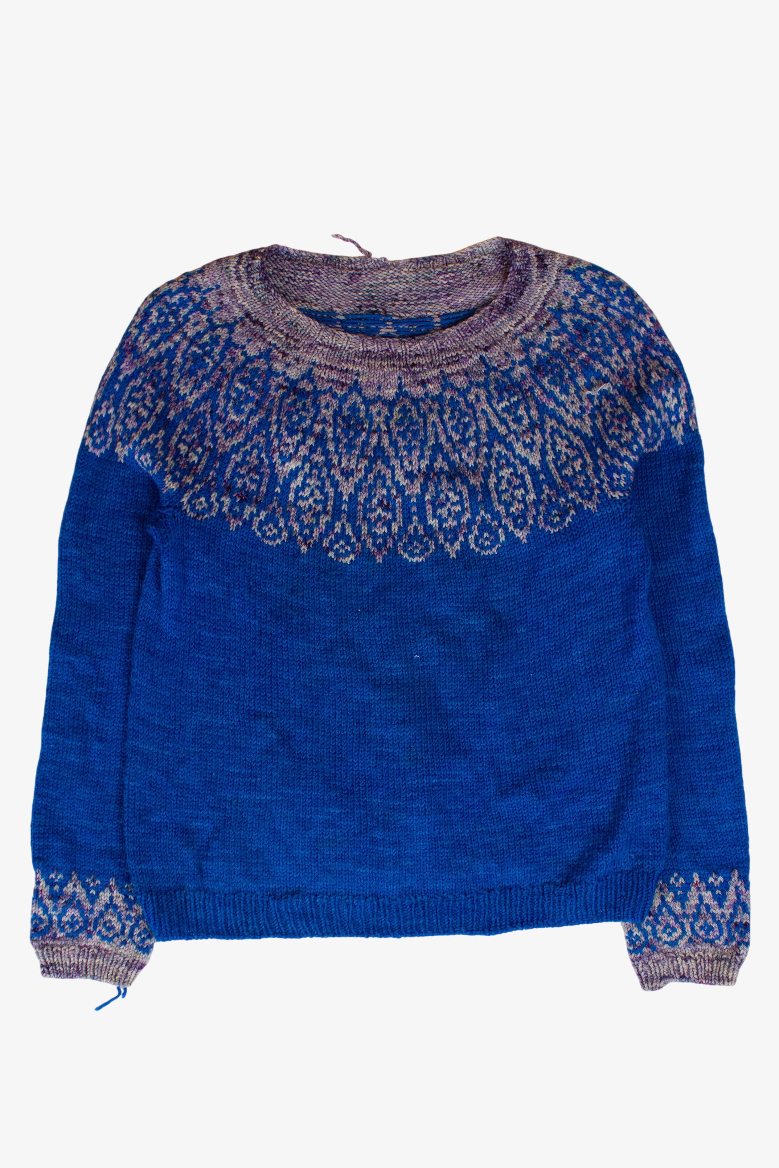 Vintage Blue & Gray Sweater (1980s)