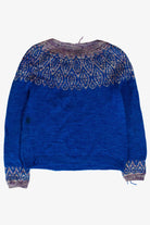 Vintage Blue & Gray Sweater (1980s)