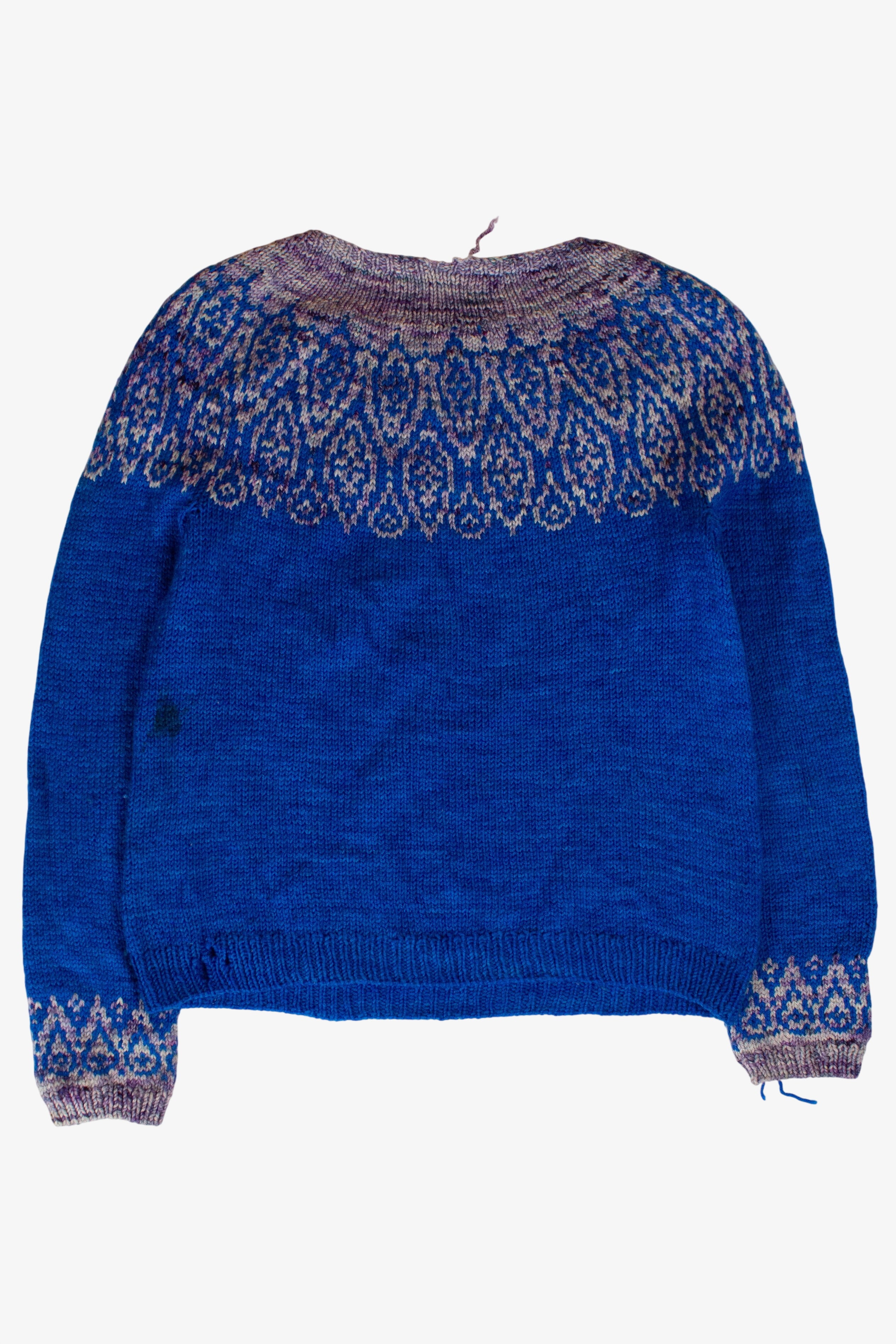 Vintage Blue & Gray Sweater (1980s)