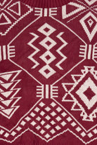 Vintage Red Geometric Pattern Sweater (1980s)