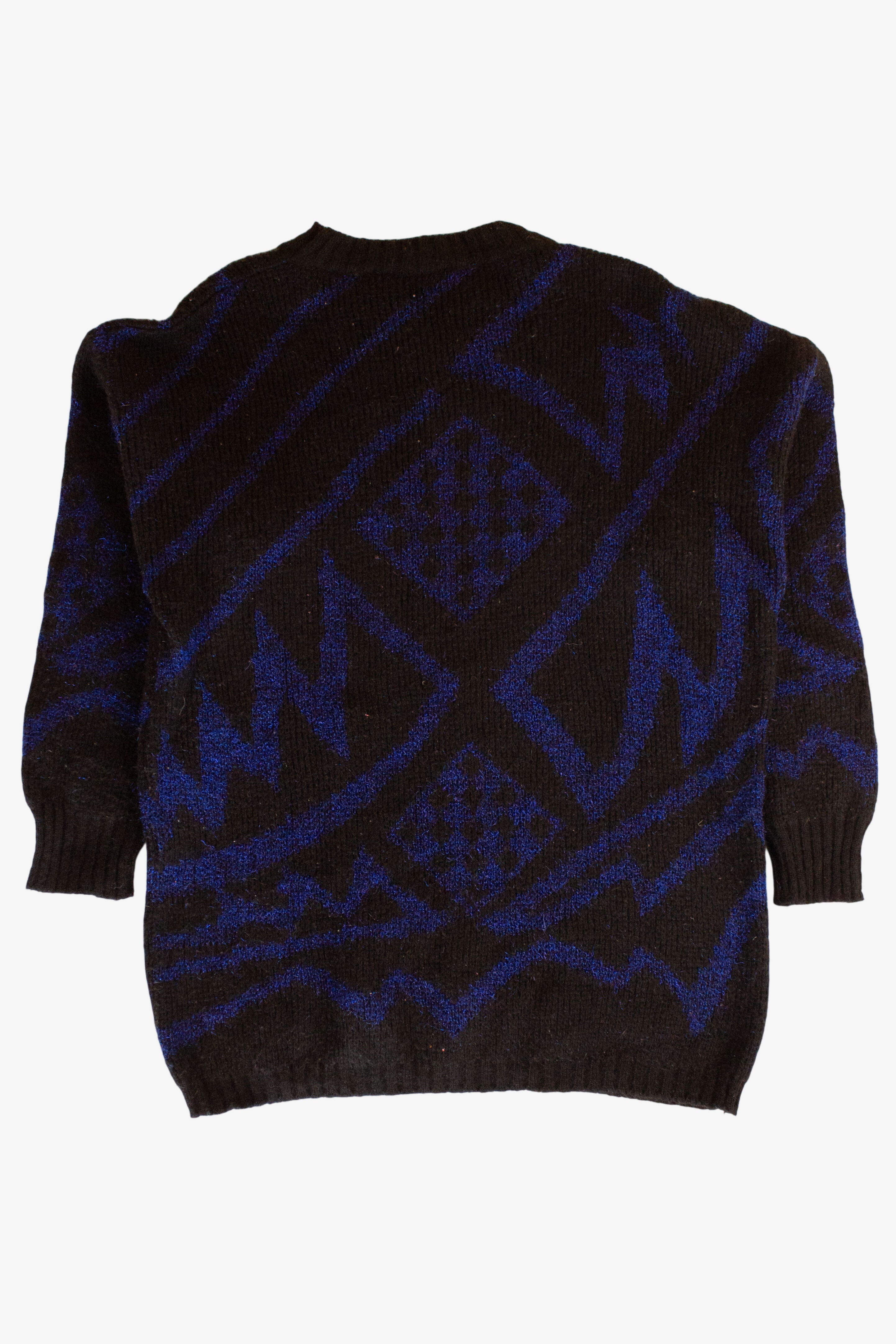 Vintage Black & Blue Forenza Sweater (1990s)