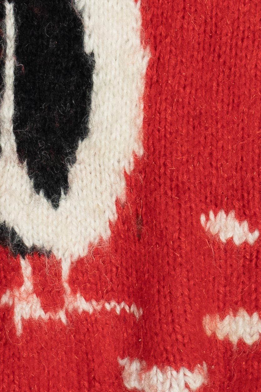 Vintage Hand Knit Penguin Couple Sweater (1990s)