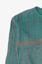 Vintage Gray And Teal Canda Sweater (1980s)