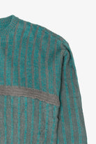 Vintage Gray And Teal Canda Sweater (1980s)