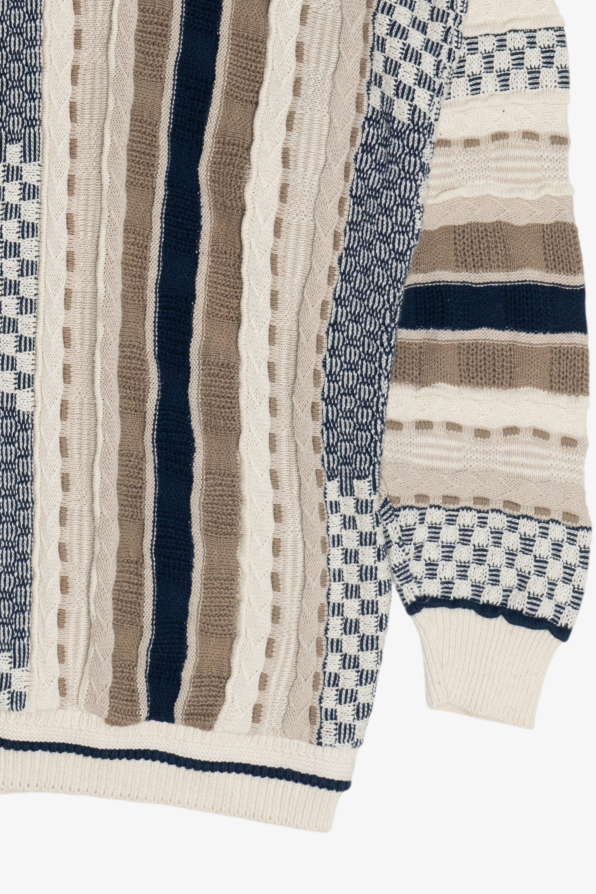 Vintage Lavane New York Vertical Stripe Graphic Sweater (1990s)