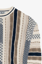 Vintage Lavane New York Vertical Stripe Graphic Sweater (1990s)