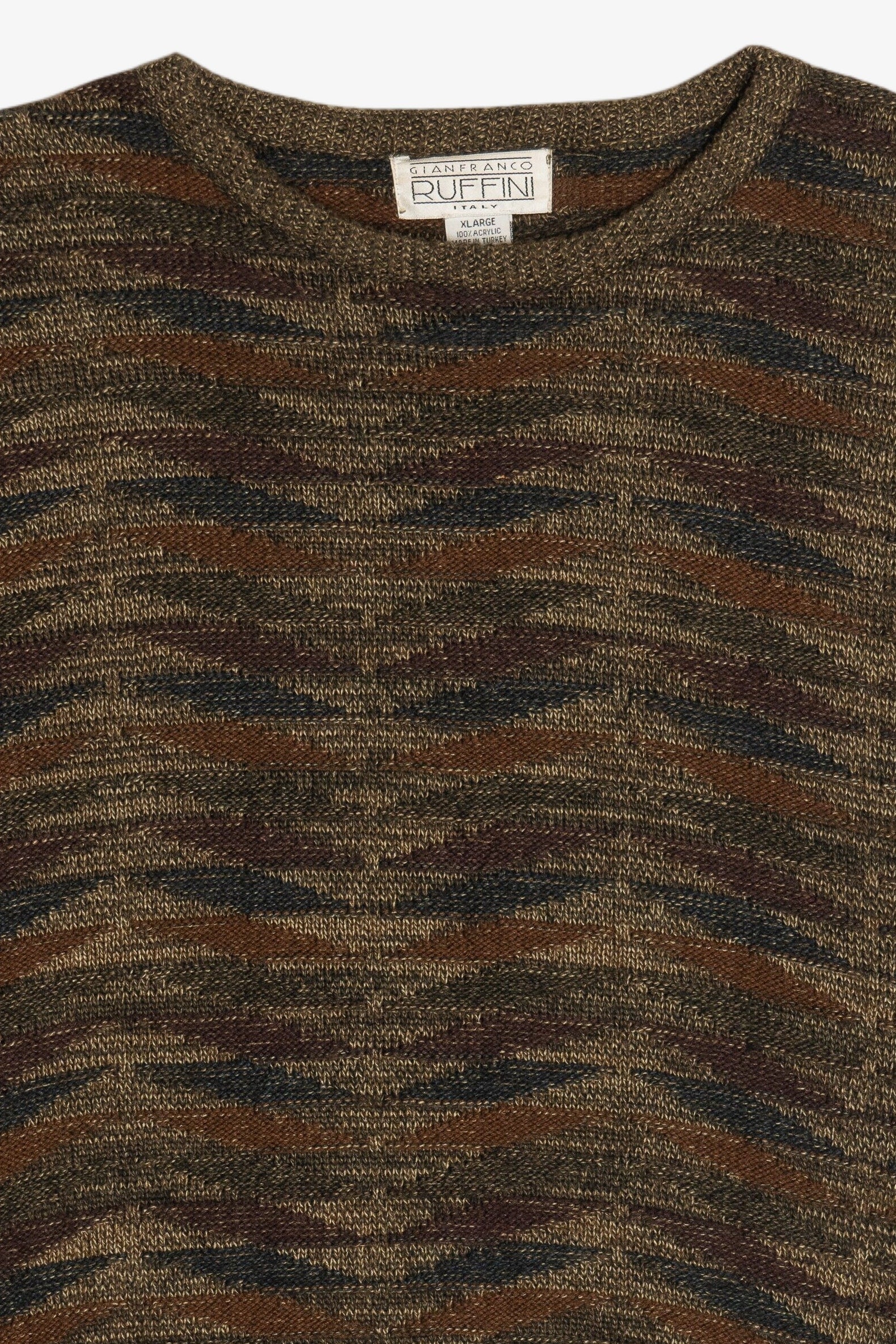 Vintage Gianfranco Ruffini Earth Tones Sweater (1980s)