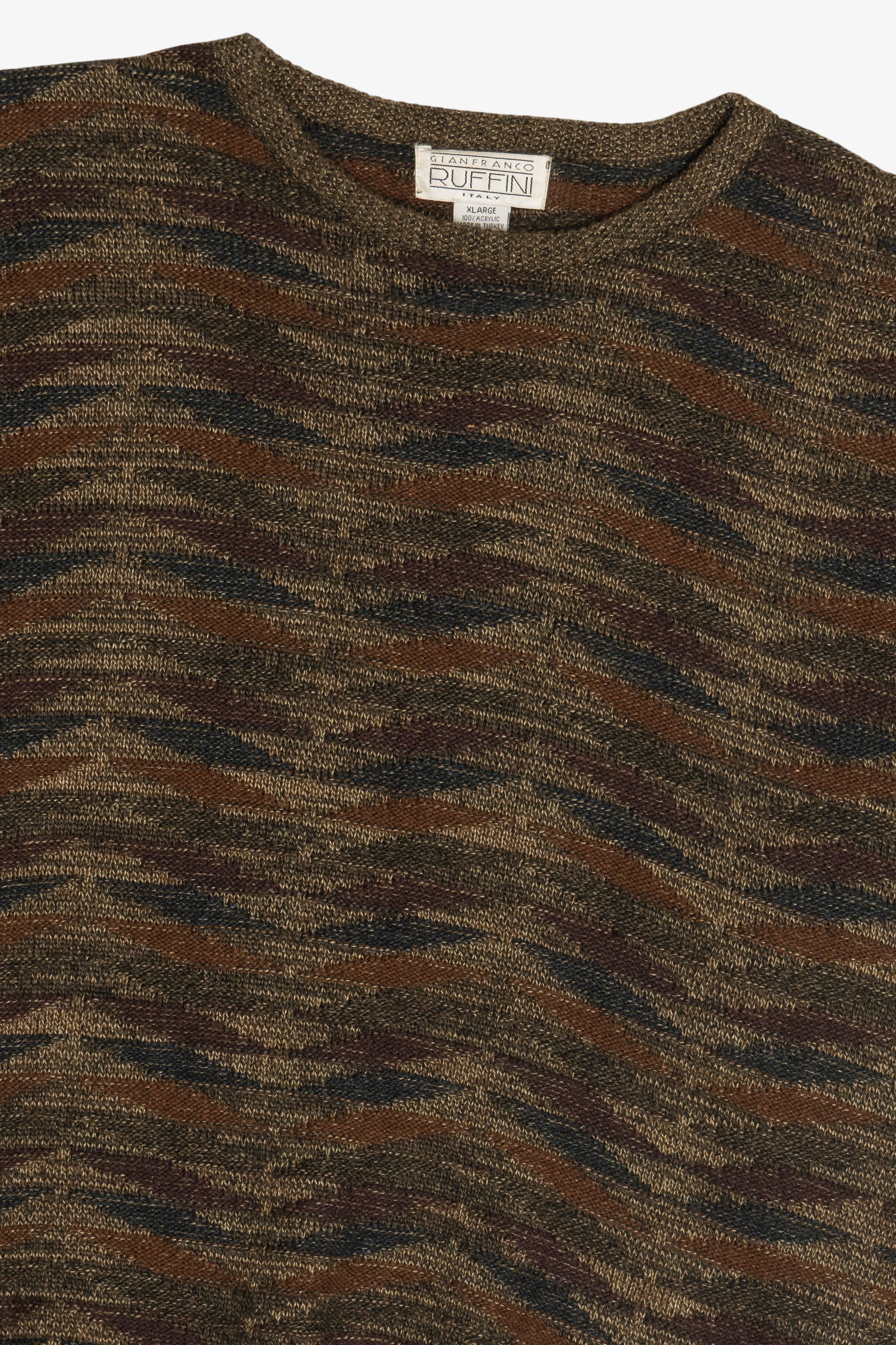 Vintage Gianfranco Ruffini Earth Tones Sweater (1980s)