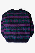 Vintage Teal & Purple Heavyweight Sweater (1990s)