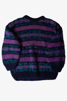 Vintage Teal & Purple Heavyweight Sweater (1990s)
