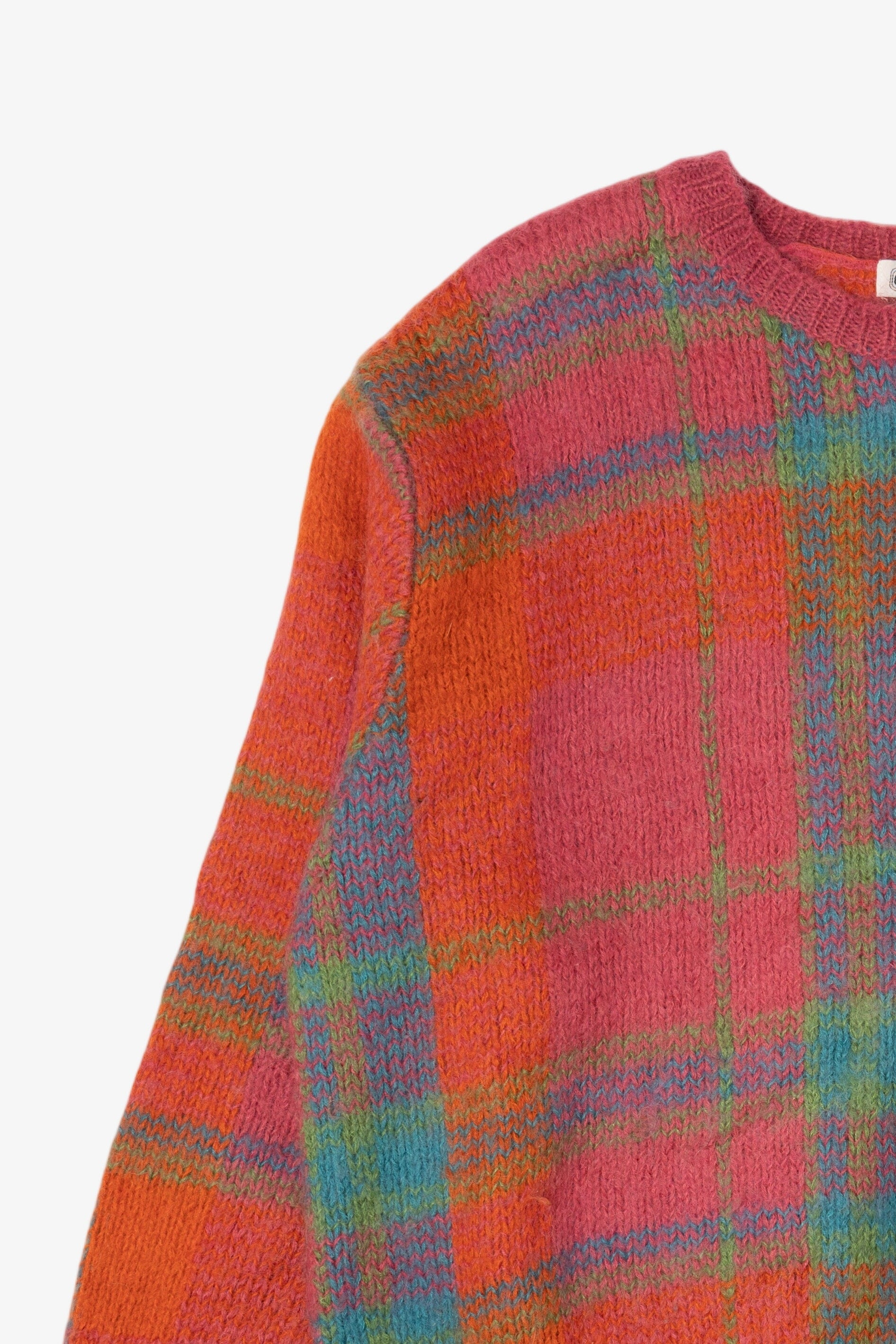 Vintage Gallagher Rainbow Plaid Sweater(1980s)