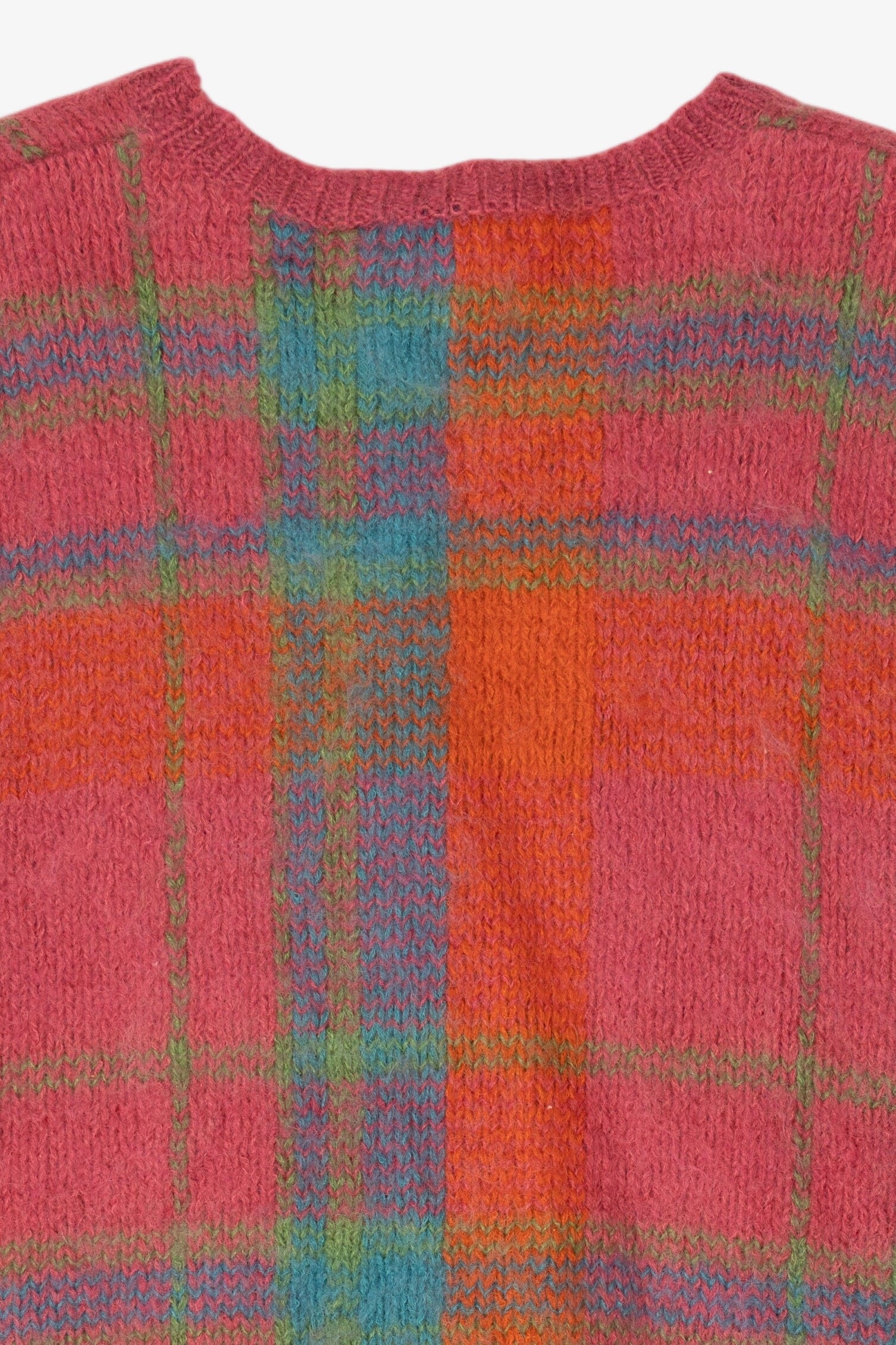 Vintage Gallagher Rainbow Plaid Sweater(1980s)