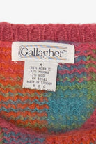 Vintage Gallagher Rainbow Plaid Sweater(1980s)