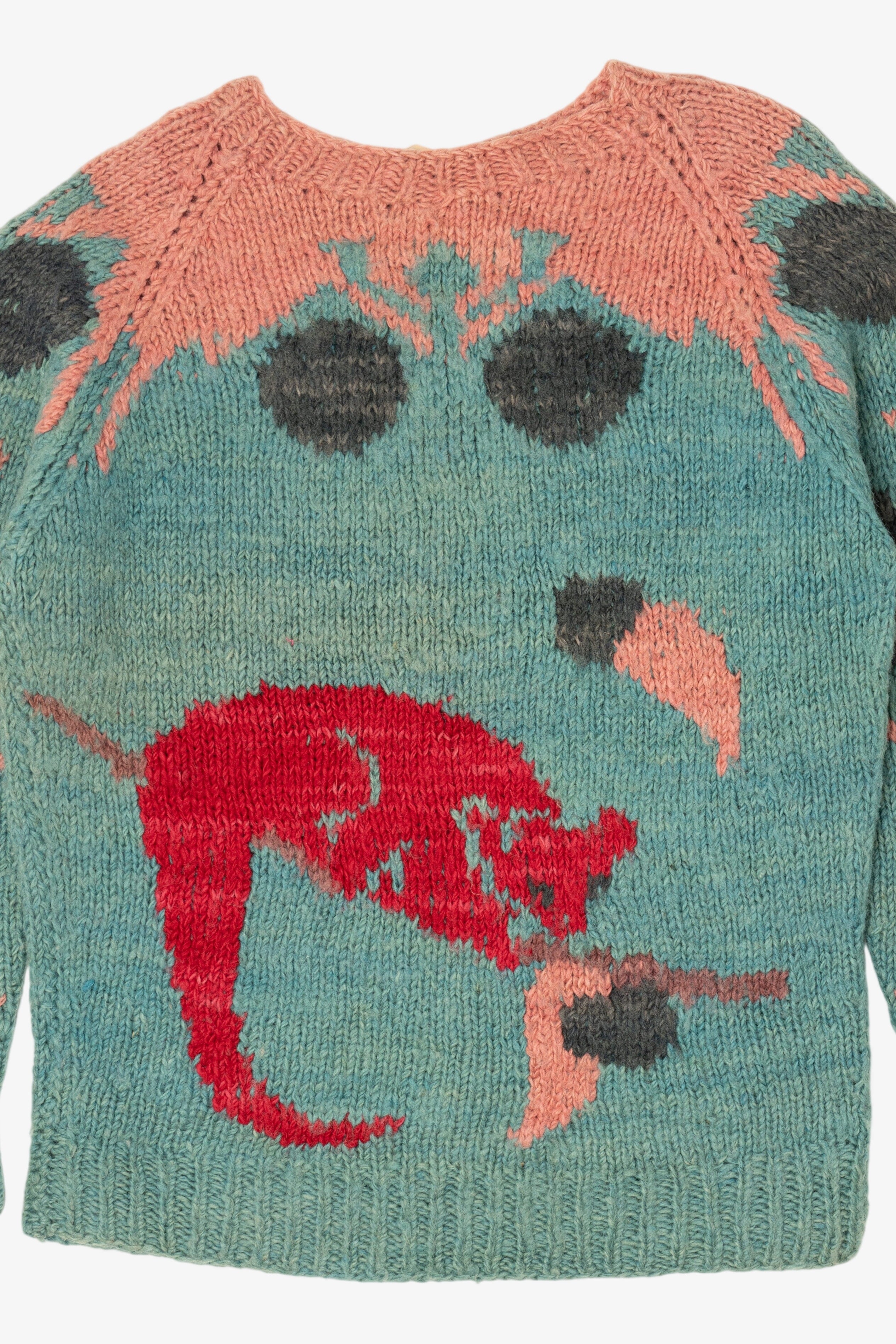 Vintage Hand Made Marsupial Nepal Graphic Sweater (1980s)