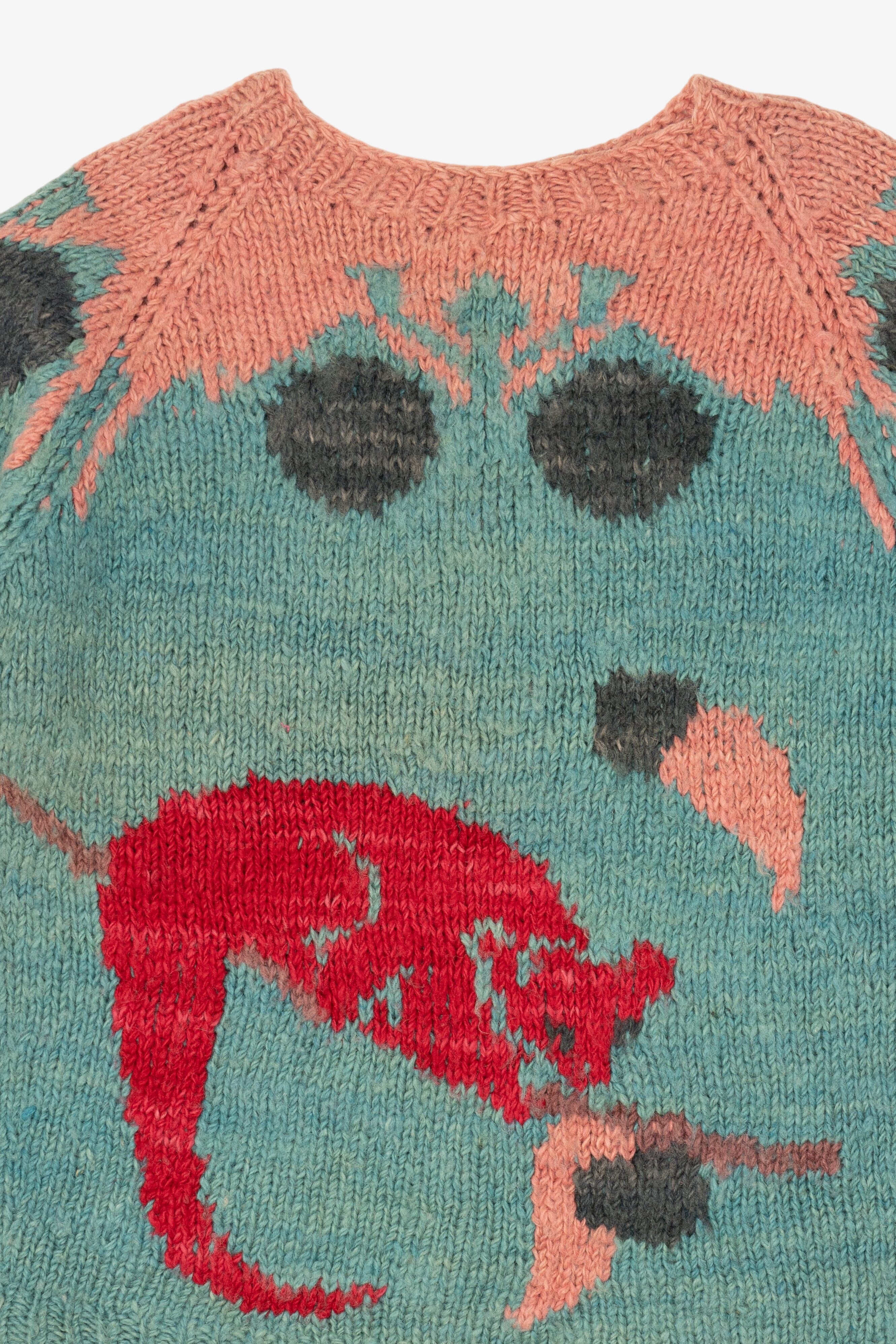 Vintage Hand Made Marsupial Nepal Graphic Sweater (1980s)