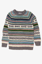 Vintage Hand Knit Blue Ganesh Himal Nepal Sweater (1980s)