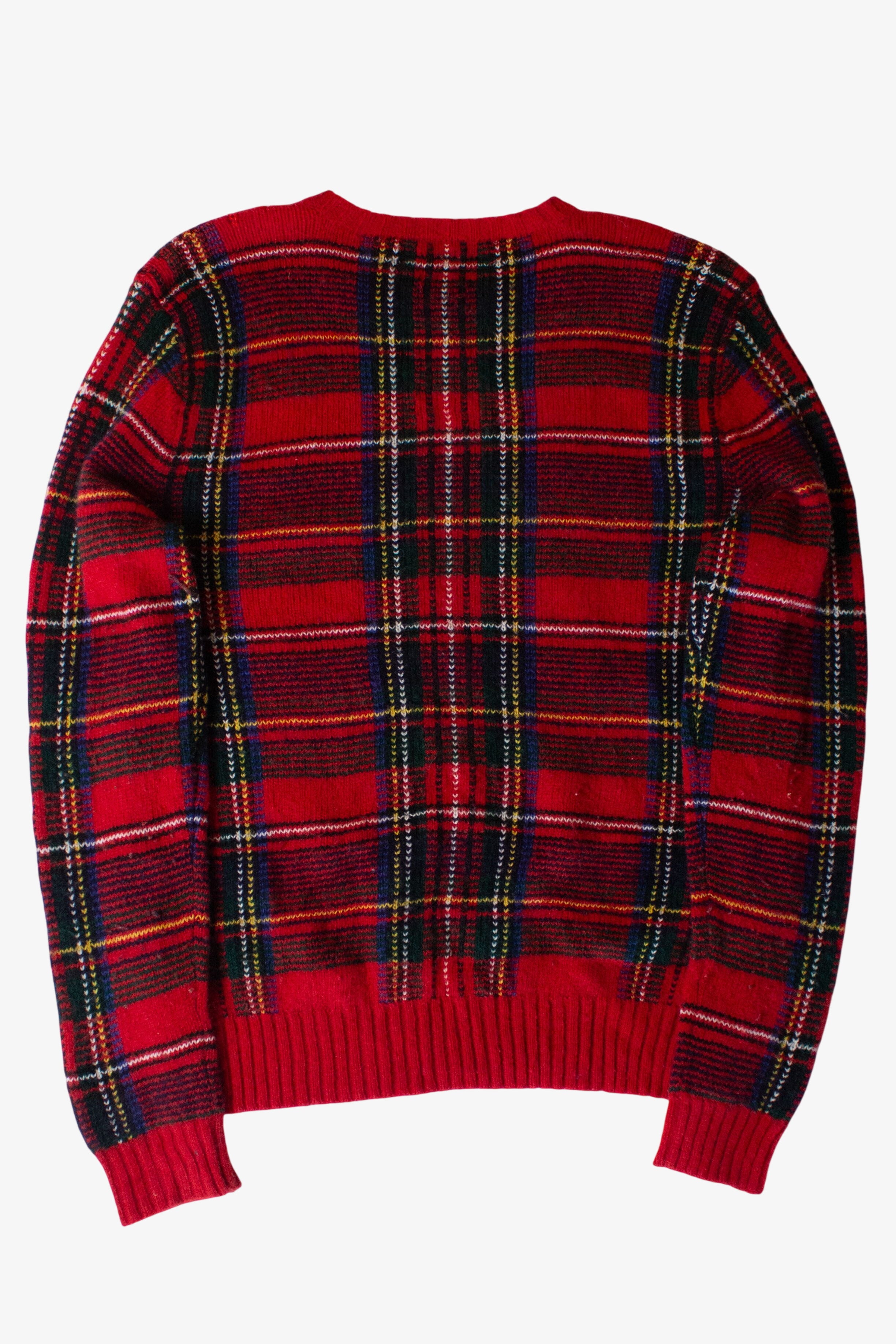 Vintage Red Plaid Ralph Lauren Sweater (1980s)