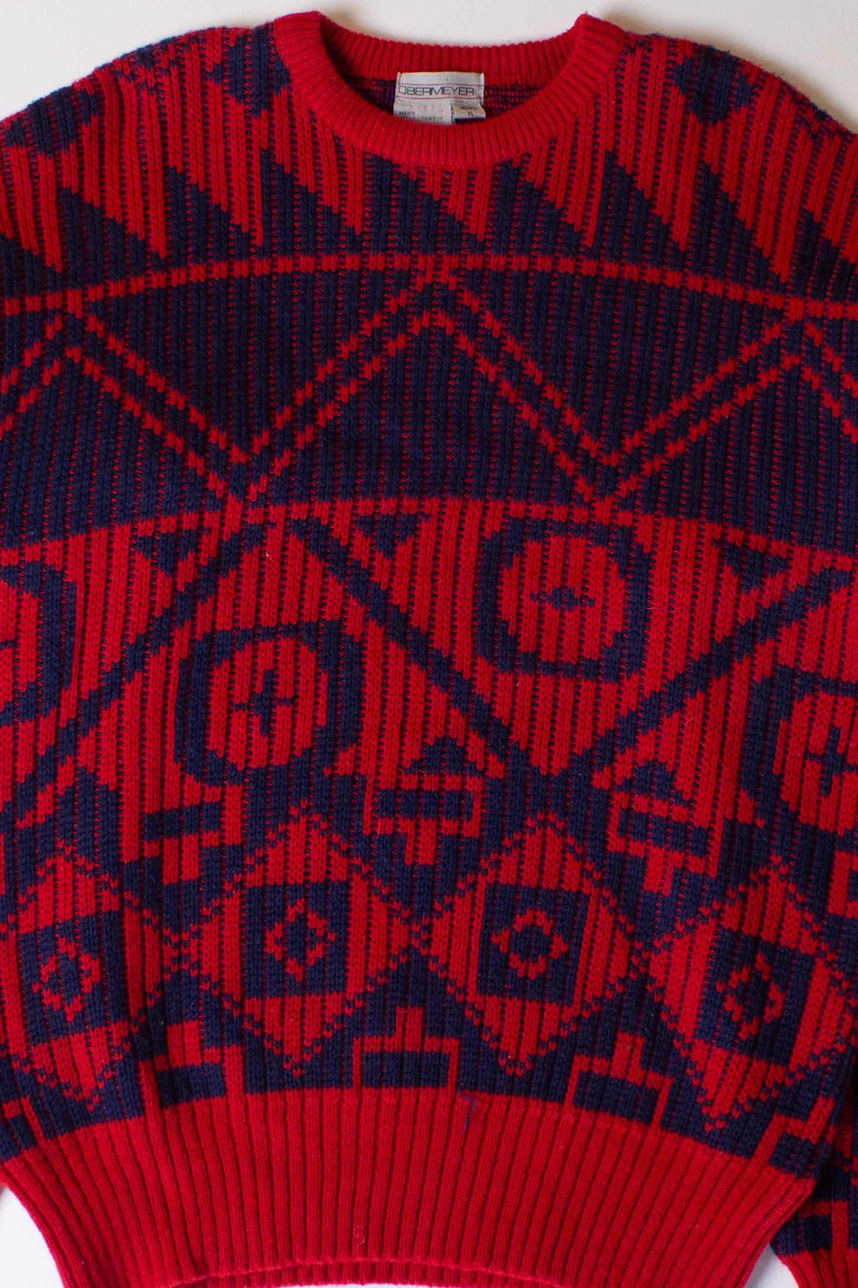Vintage Red Obermeyer Sweater (1990s)