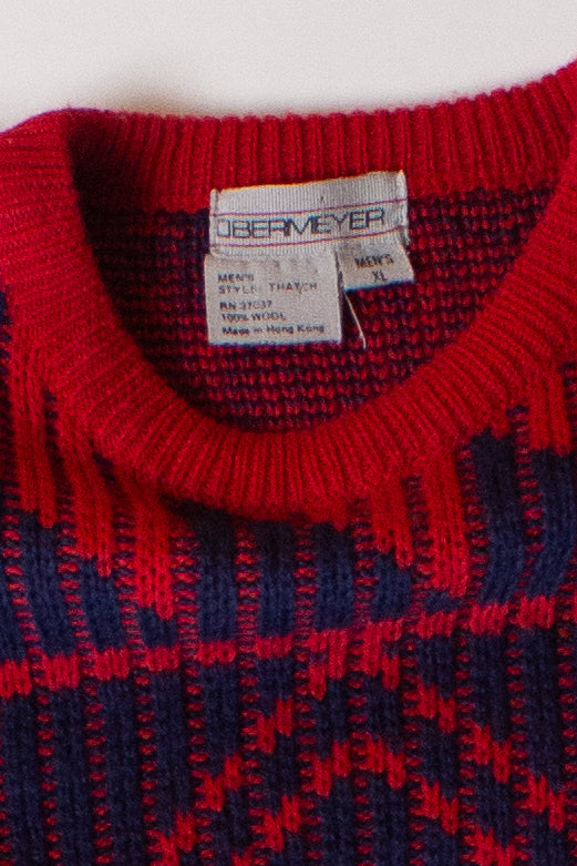Vintage Red Obermeyer Sweater (1990s)