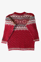 Vintage Red Norwegian Wool Sweater (1990s)