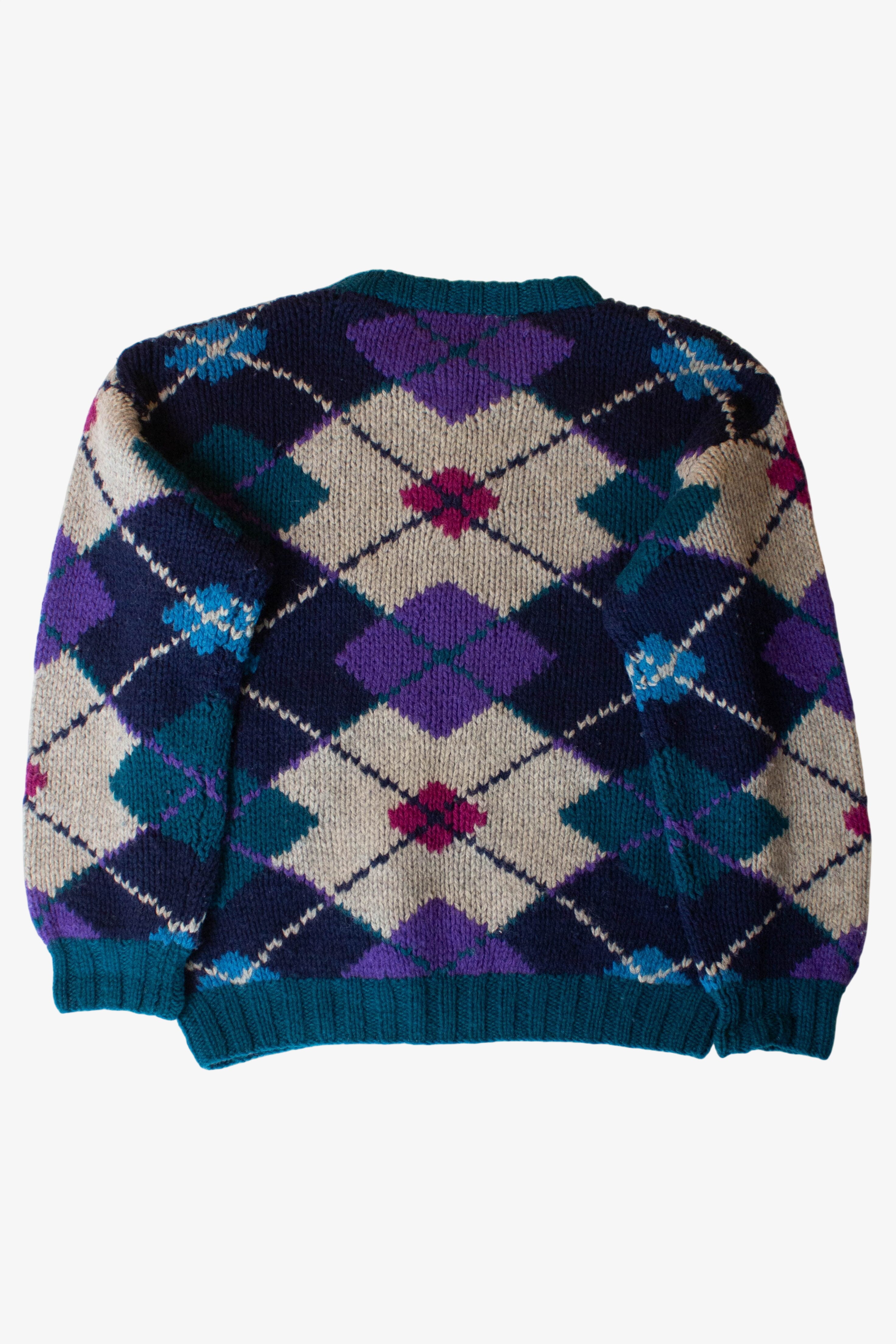 Vintage North Country Argyle Sweater (1990s)