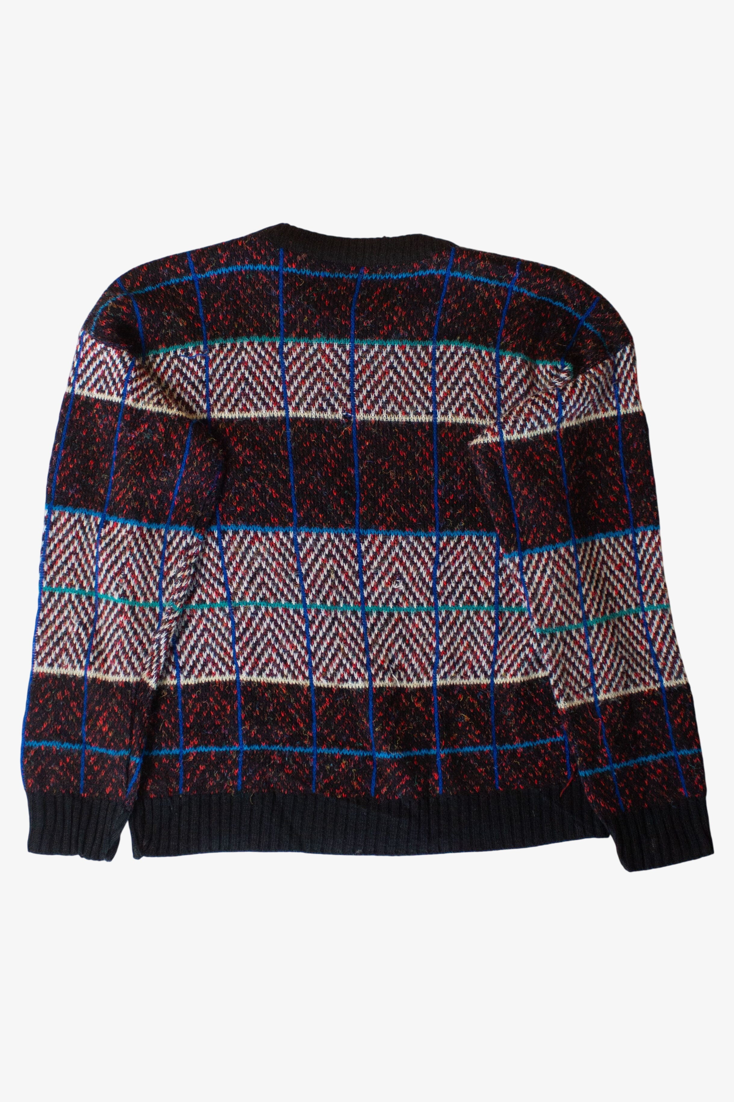 Vintage Knitwaves Color Block Sweater (1980s)