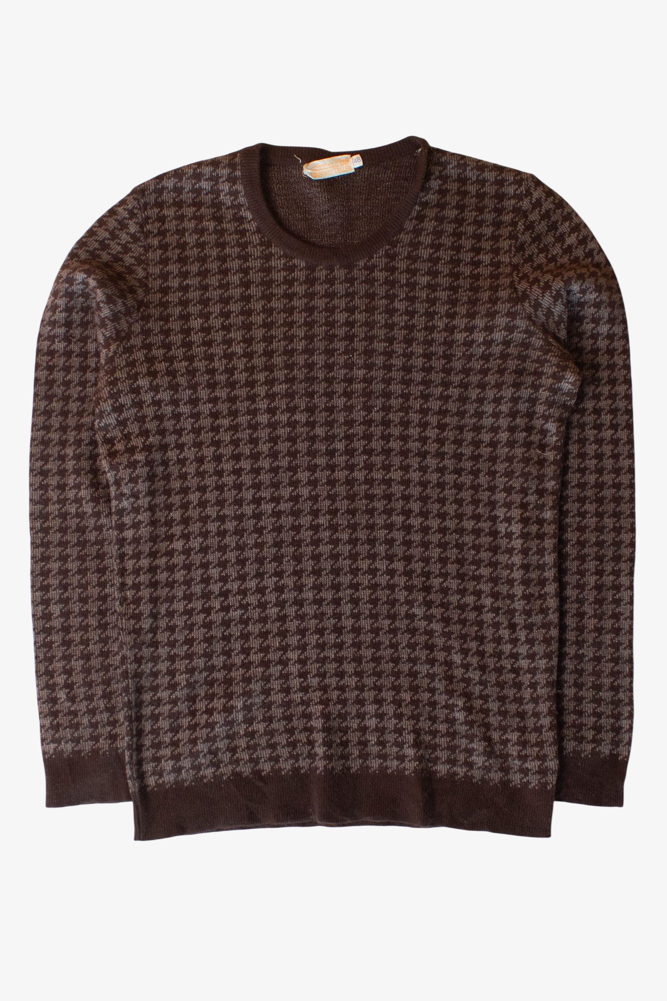 Vintage Bonwit Teller Houndstooth Sweater (1980s)