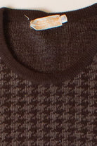 Vintage Bonwit Teller Houndstooth Sweater (1980s)