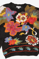 Vintage Crystal Kobe Floral Graphic Sweater (1990s)