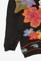 Vintage Crystal Kobe Floral Graphic Sweater (1990s)