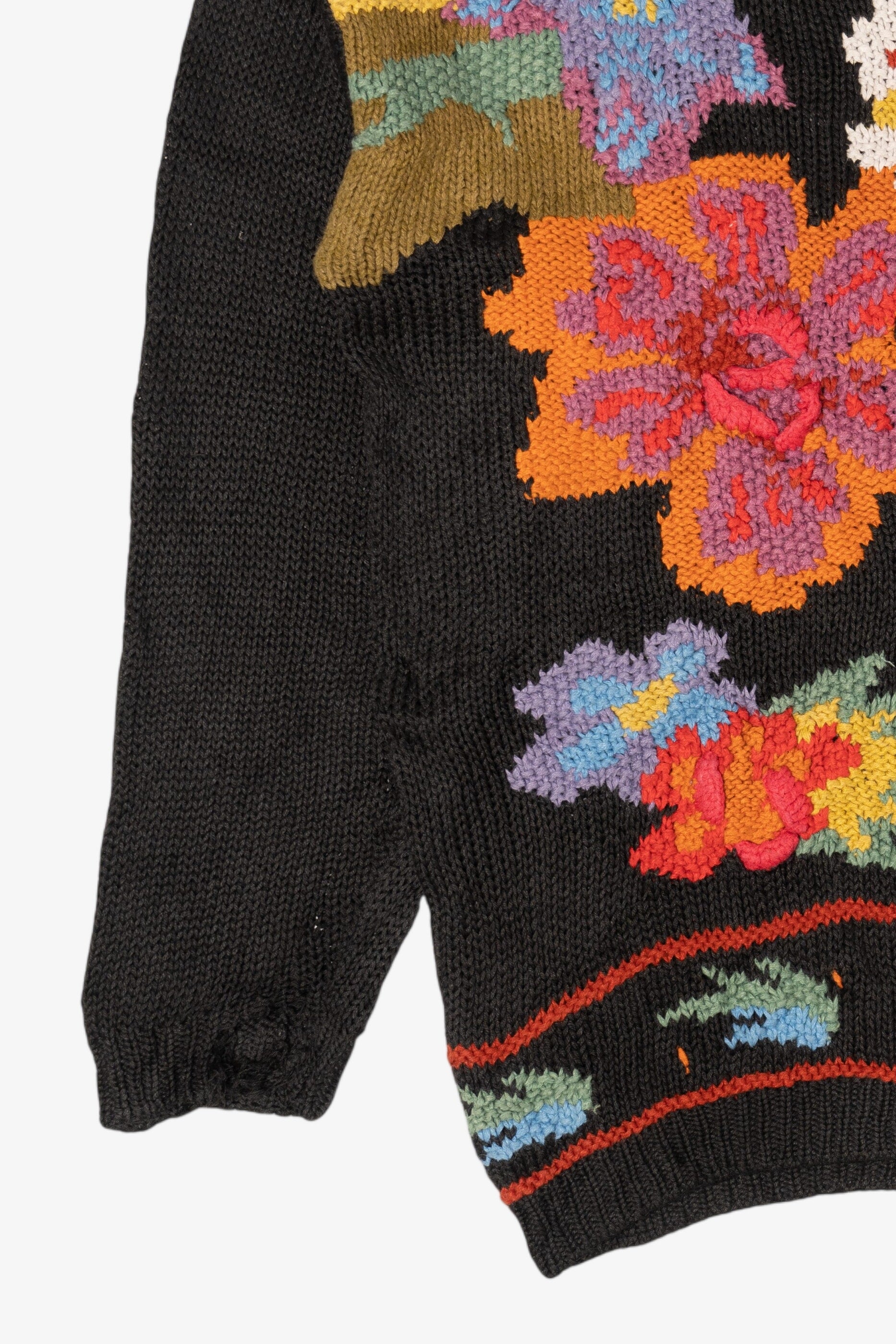 Vintage Crystal Kobe Floral Graphic Sweater (1990s)