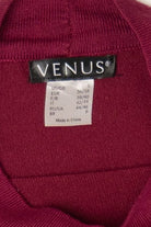 Burgundy Venus Ruffled Bell Beaded Sleeve Sweater (2010s)