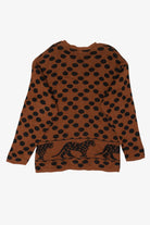 Vintage Brown Spotted Cheetah Graphic Sweater (1990s)