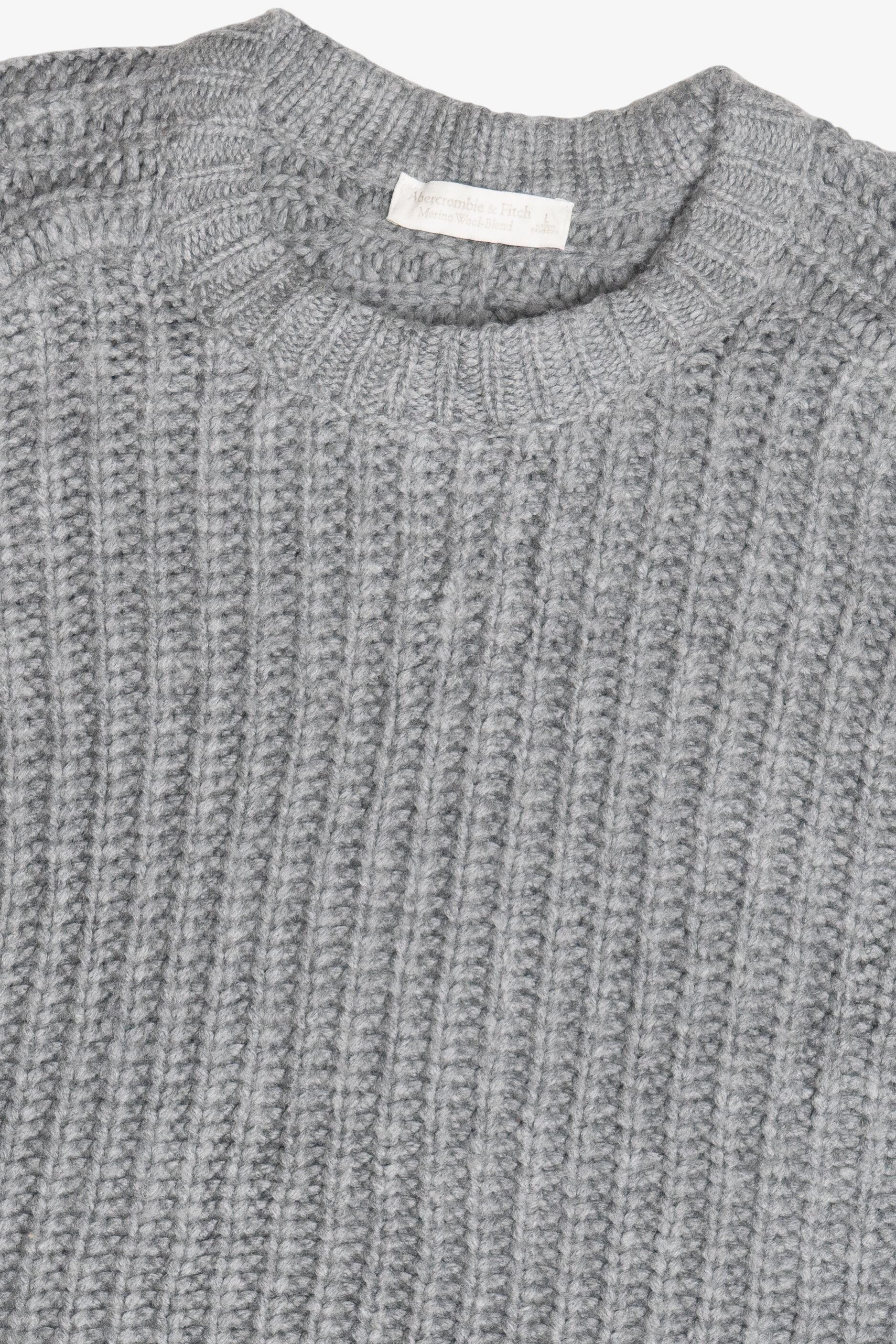 Abercrombie & Fitch Merino Wool Blend Fisherman Sweater (2020s)