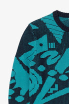 Blue Geometric Pattern Urban Outfitters Sweater (2010s)