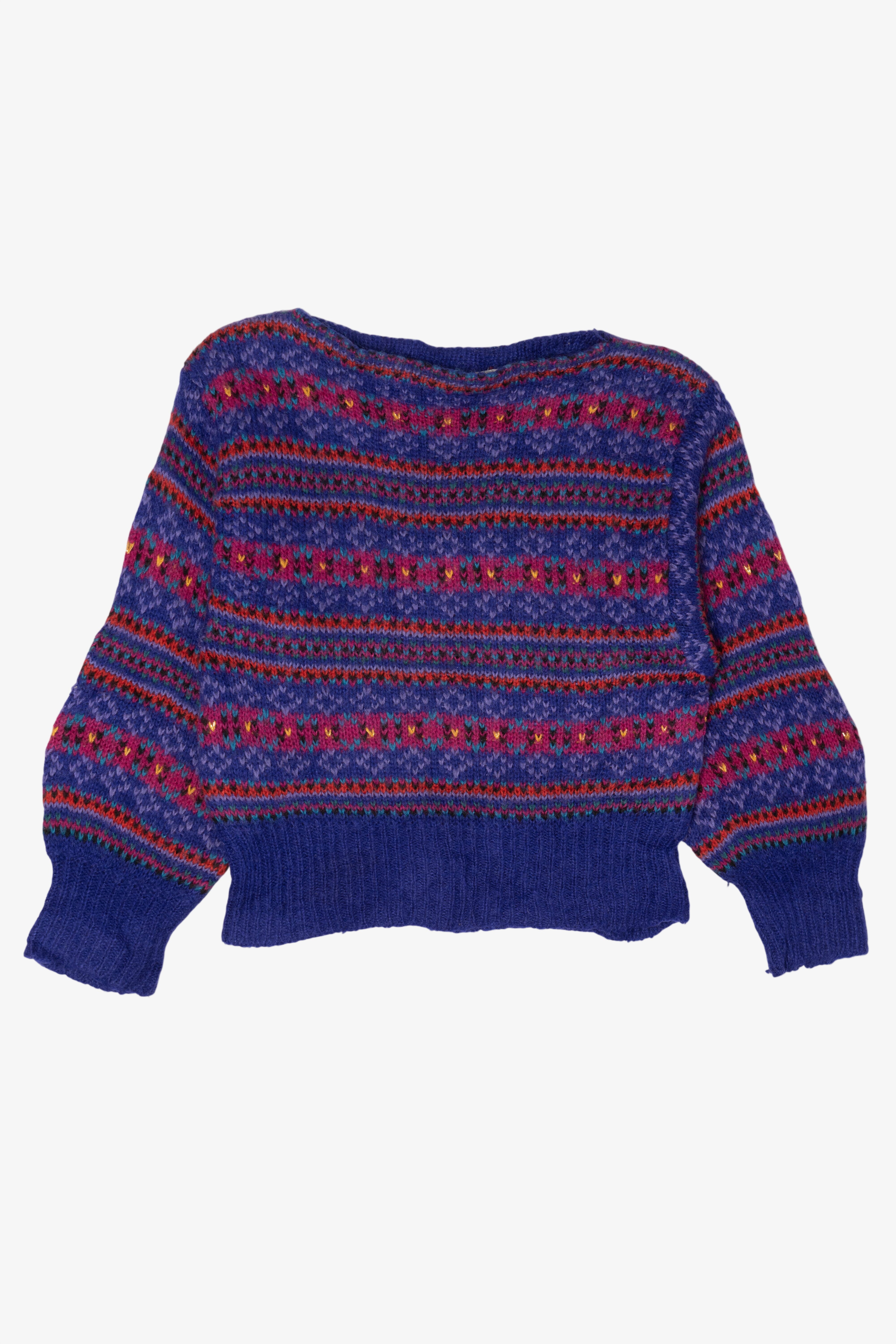 Vintage Purple Mirage Sweater (1980s)