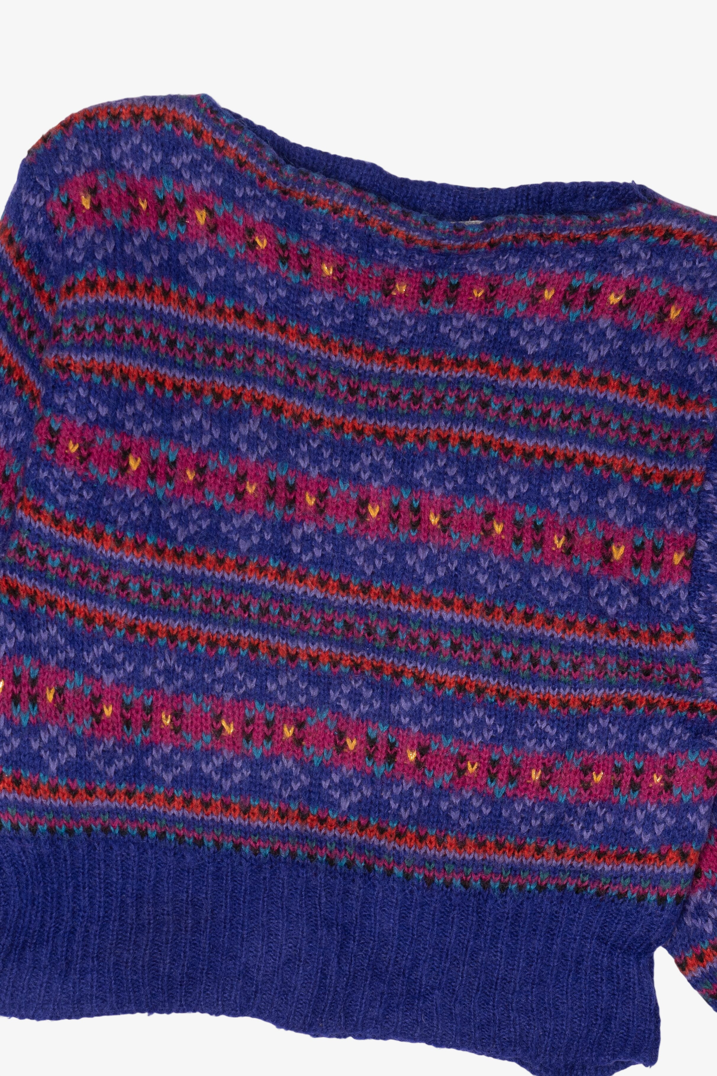 Vintage Purple Mirage Sweater (1980s)