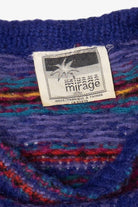 Vintage Purple Mirage Sweater (1980s)