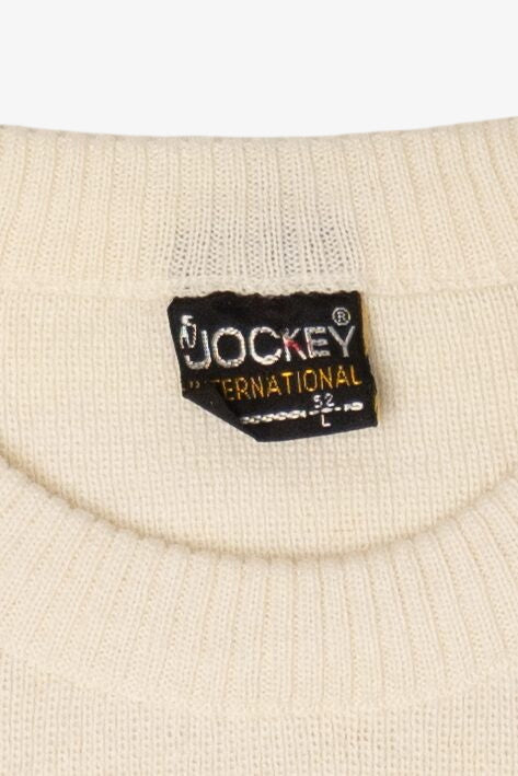 Vintage Ivory Jockey International "Arosa" Sun Sweater (1970s)