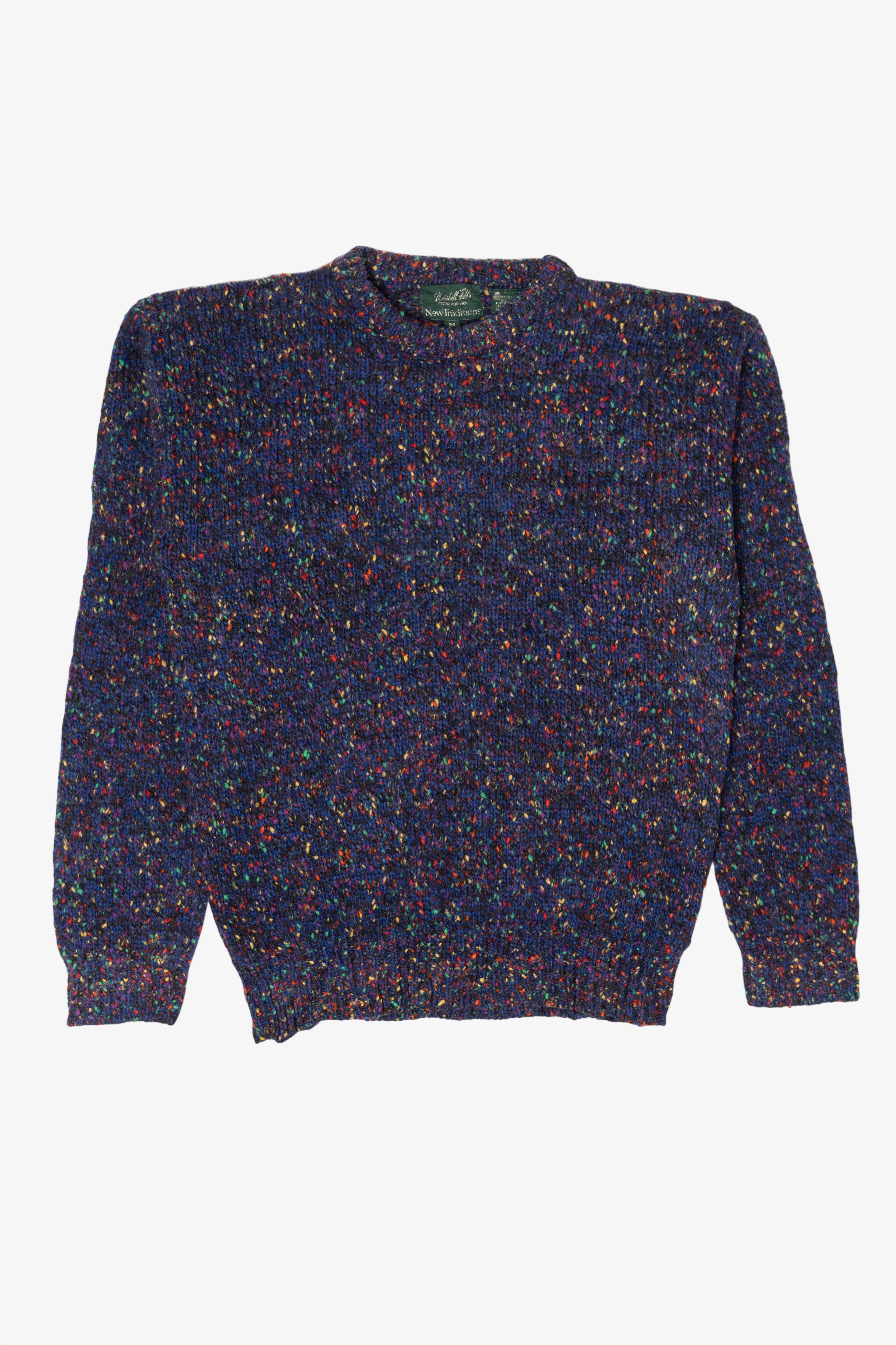 Vintage Marshall Field's Colorful Speckled Sweater (1980s)