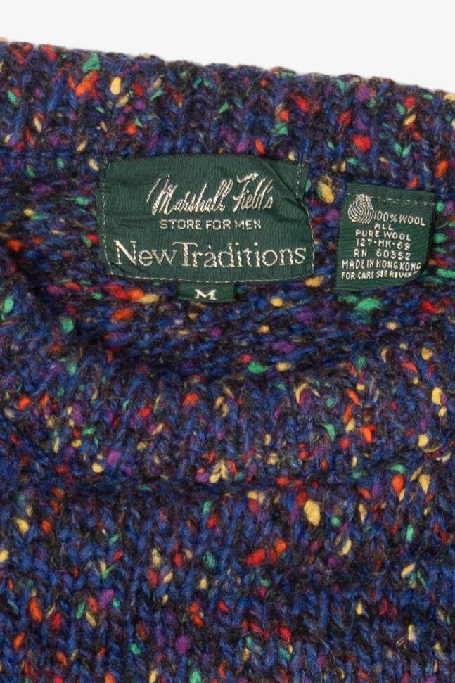 Vintage Marshall Field's Colorful Speckled Sweater (1980s)