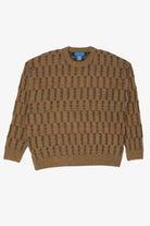 Vintage Brown Towncraft Knit Textured Sweater (1990s)