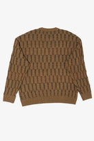 Vintage Brown Towncraft Knit Textured Sweater (1990s)