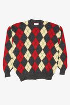 Vintage Bullock & Jones Argyle Sweater (1980s)