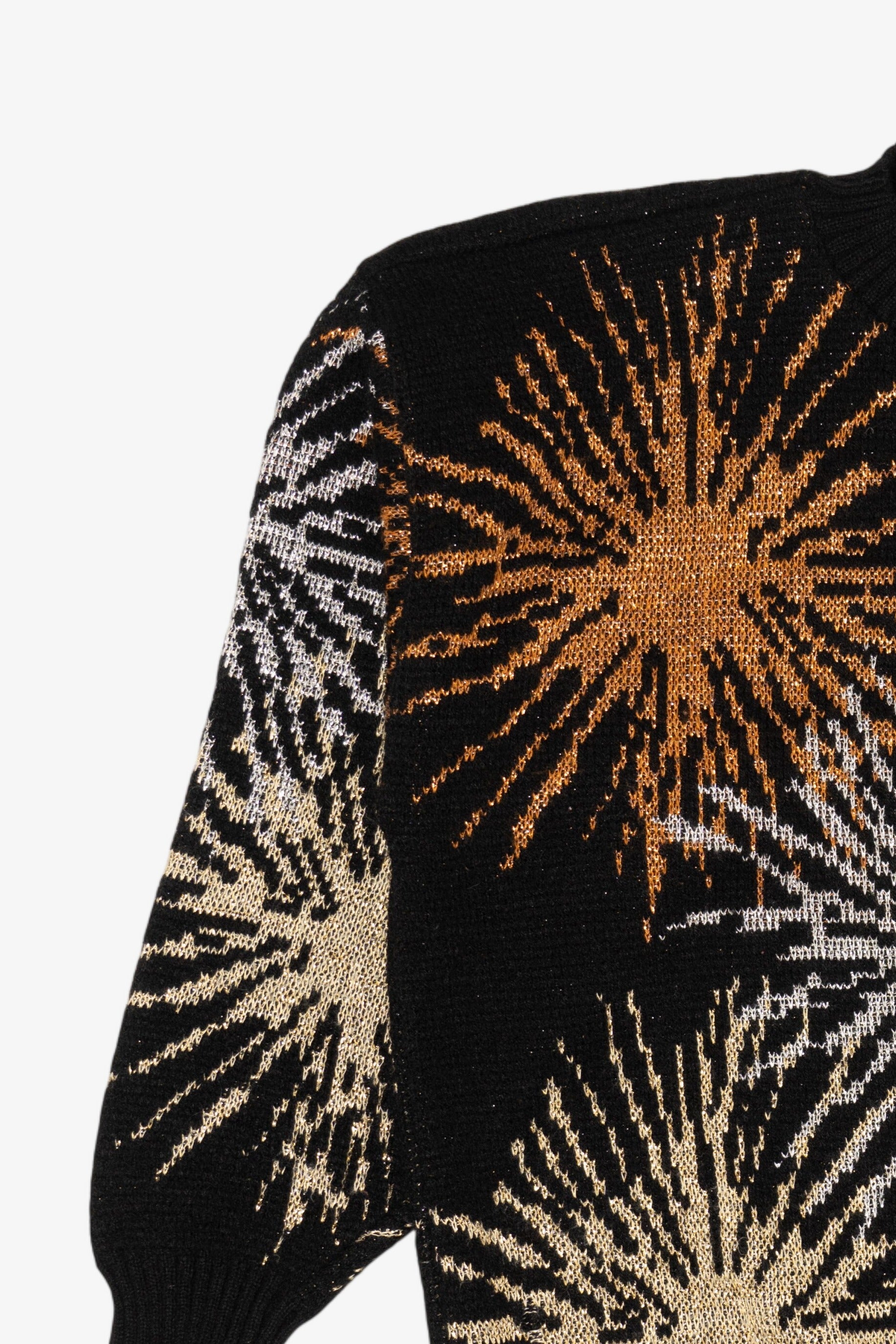 Vintage Black Dana Scott Sun Bursts Sweater (1980s)