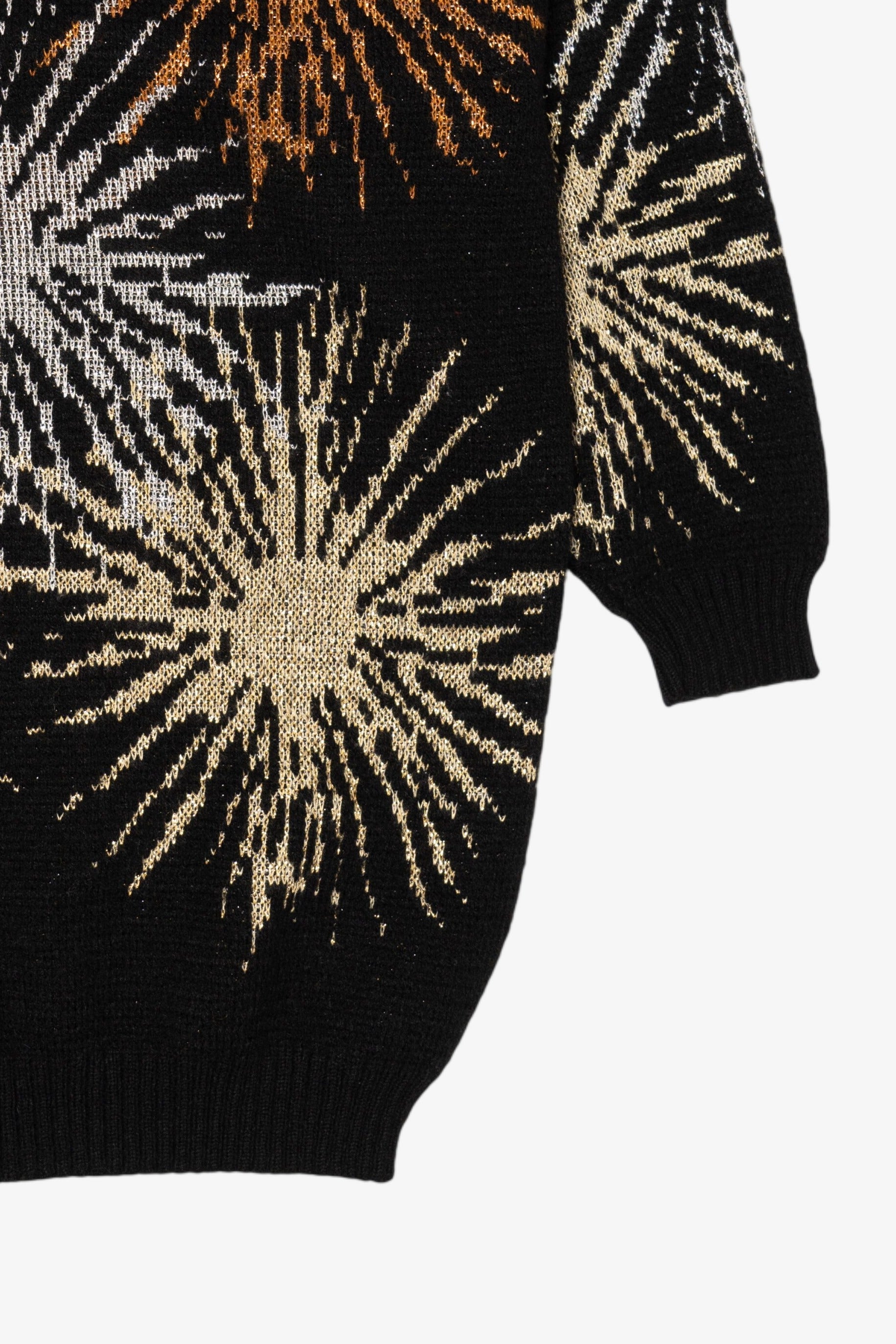 Vintage Black Dana Scott Sun Bursts Sweater (1980s)