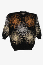 Vintage Black Dana Scott Sun Bursts Sweater (1980s)