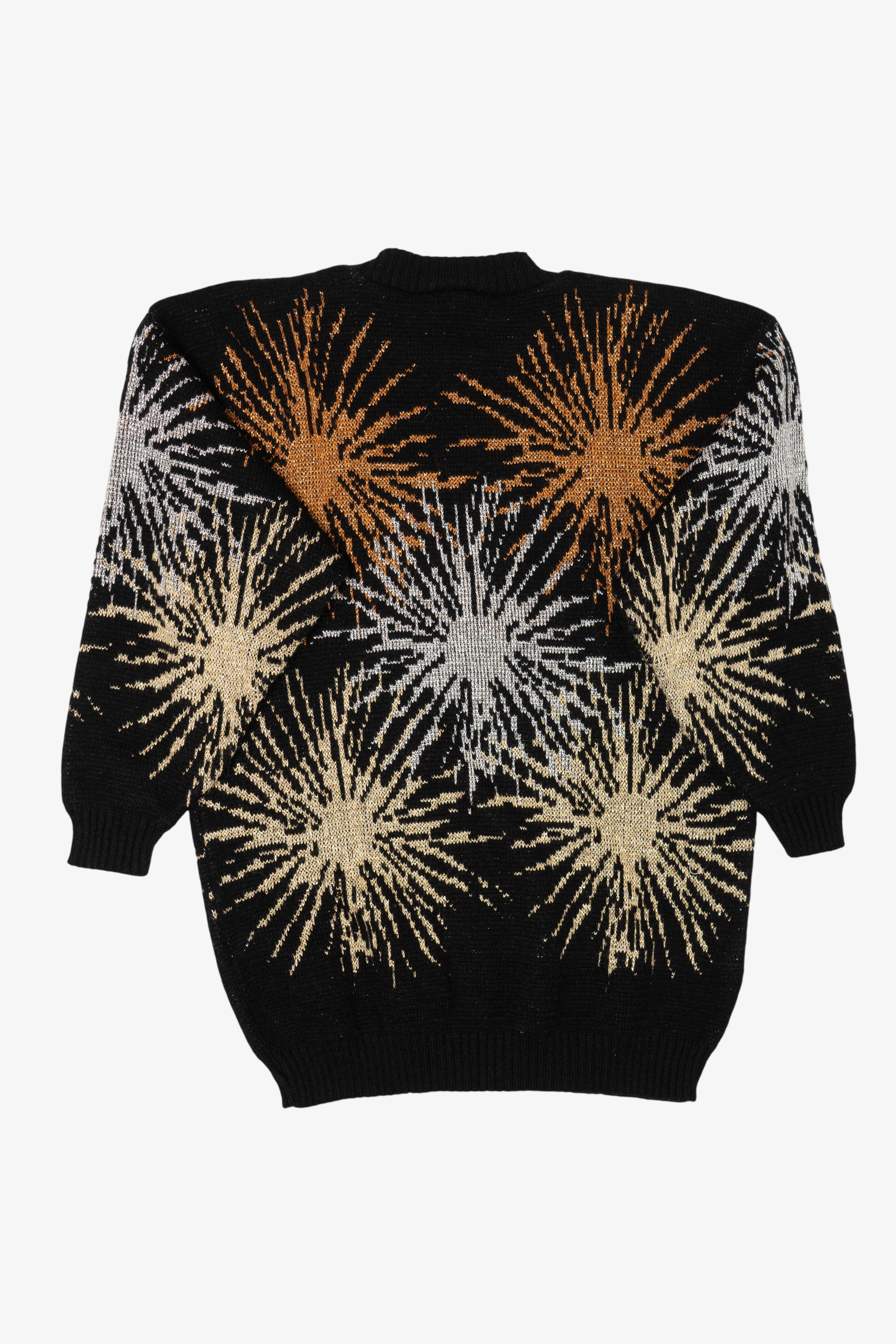 Vintage Black Dana Scott Sun Bursts Sweater (1980s)